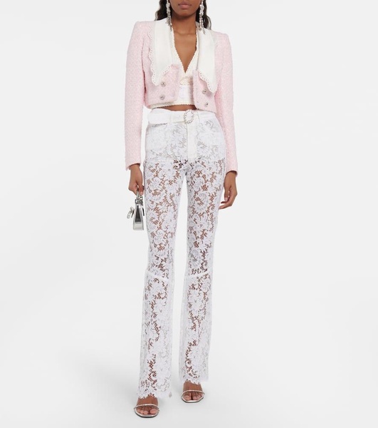 Cropped tweed jacket