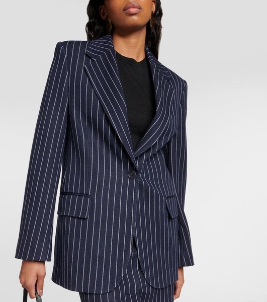 Aceri pinstripe jersey blazer