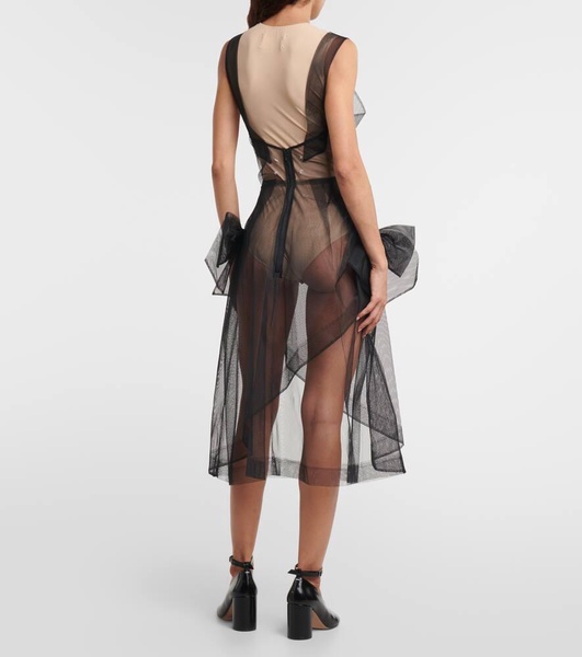 Tulle midi dress