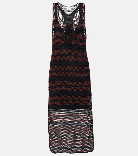 Pimento striped cotton minidress