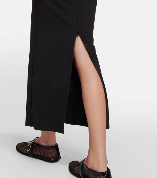Jersey midi dress