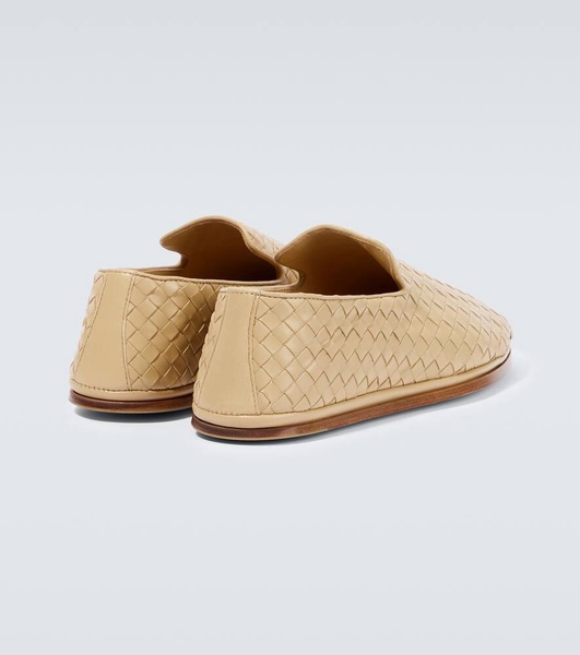 Leather Intrecciato Slippers