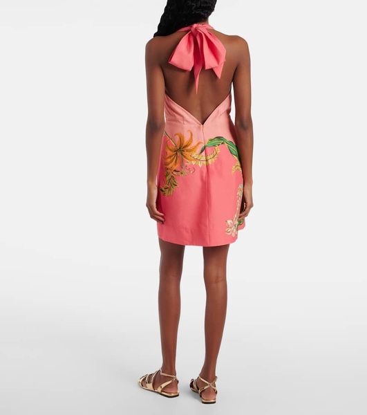 Anika floral linen minidress
