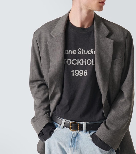 Logo distressed jersey T-shirt