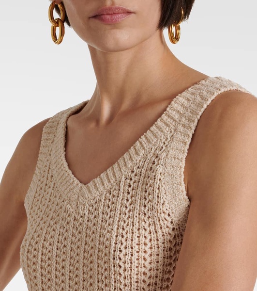 Arrigo knit cotton-blend tank top