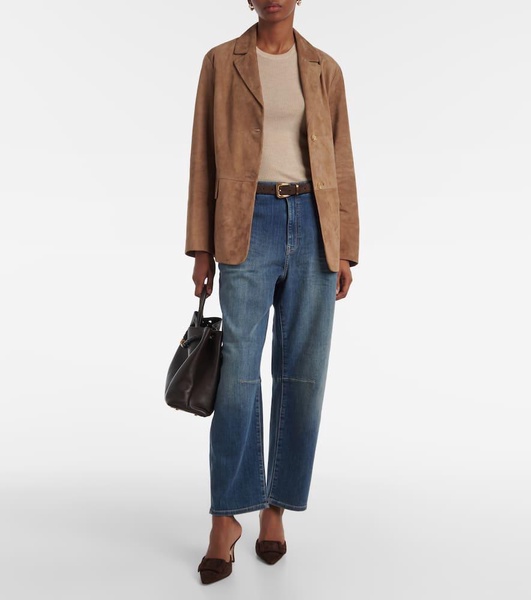 Amsterdam mid-rise barrel-leg jeans