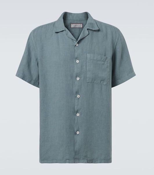 Linen bowling shirt