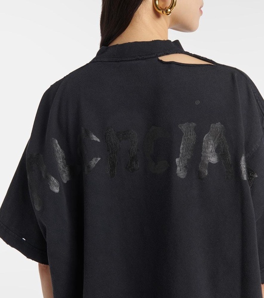 Oversized cotton jersey T-shirt