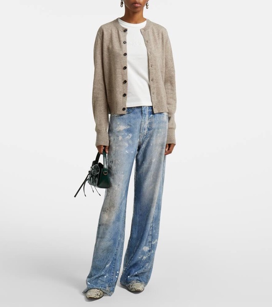 Keny Face wool cardigan
