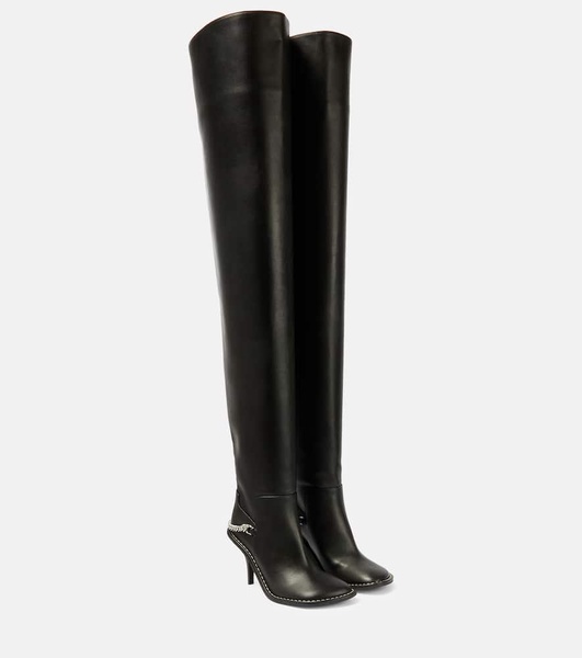 Ryder faux leather over-the-knee boots