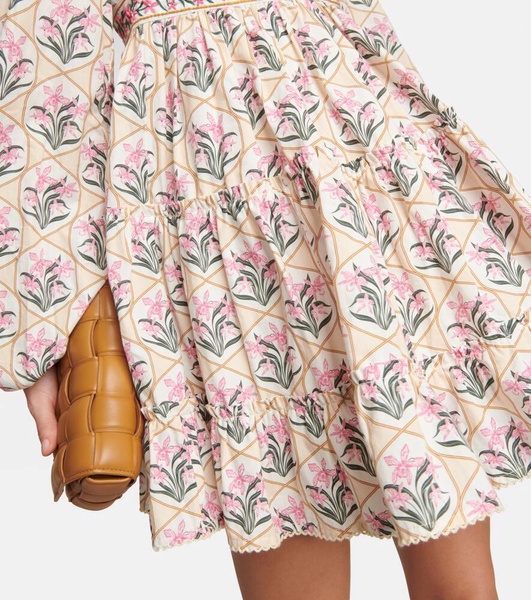 Avena Orquidea cotton poplin minidress