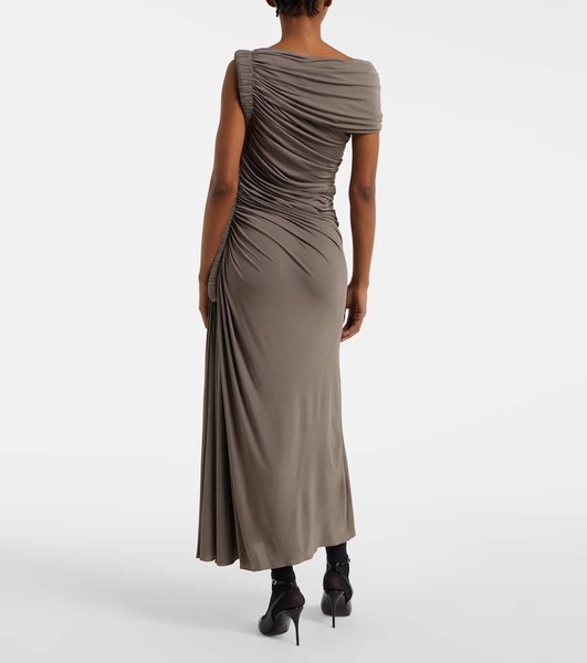 Asymmetric midi dress