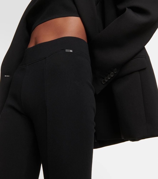 x EmRata Morrison cotton-blend flared pants