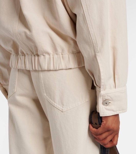 Monili beaded cotton and linen jacket