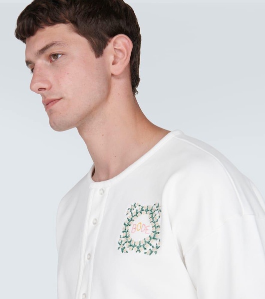 Daisy Never Tell cotton Henley shirt