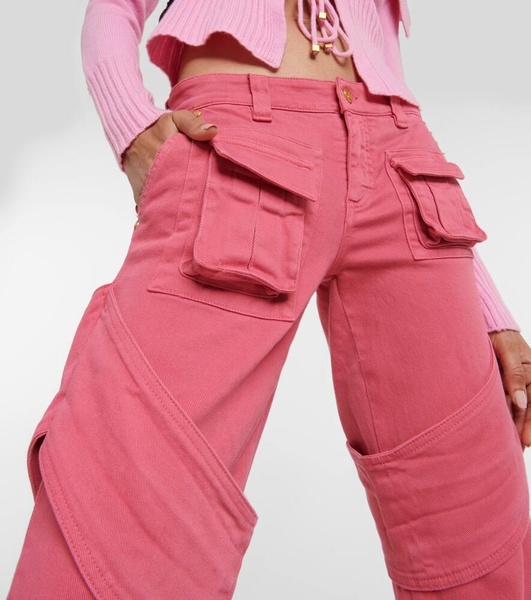 Denim cargo pants