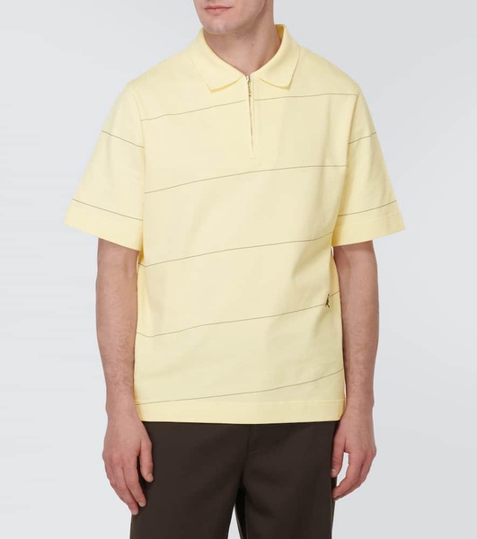 EKD striped cotton piqué polo shirt