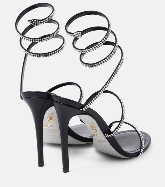 Cleo 105 embellished satin sandals