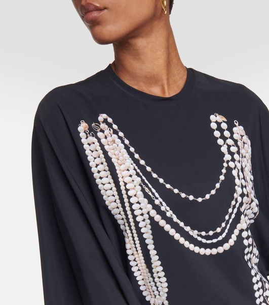 Trompe l'oeil midi dress