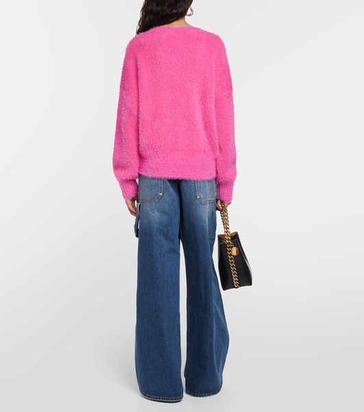 Fluffy knit sweater