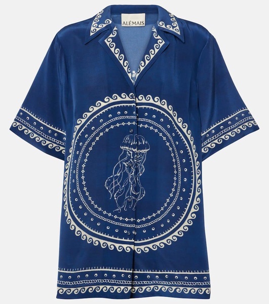 Oceane printed silk shirt