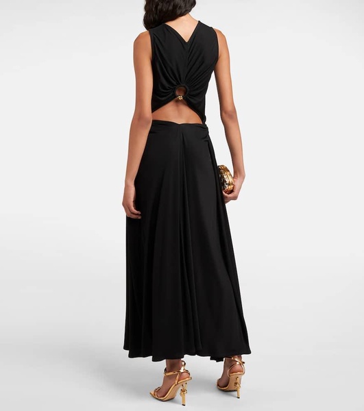 Knot jersey maxi dress