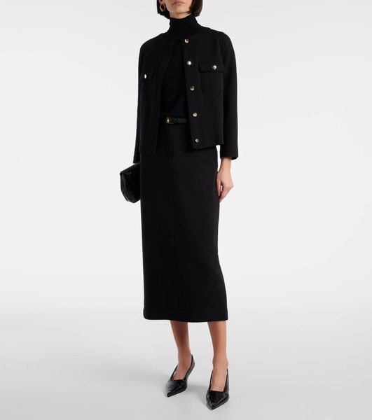 Como cotton-blend pencil skirt