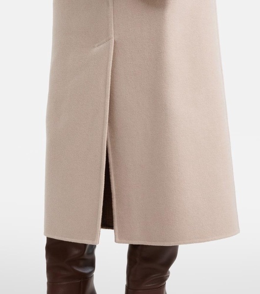 Zuppa wool and cashmere wrap skirt