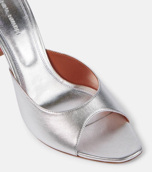 Alexa 95 metallic leather mules