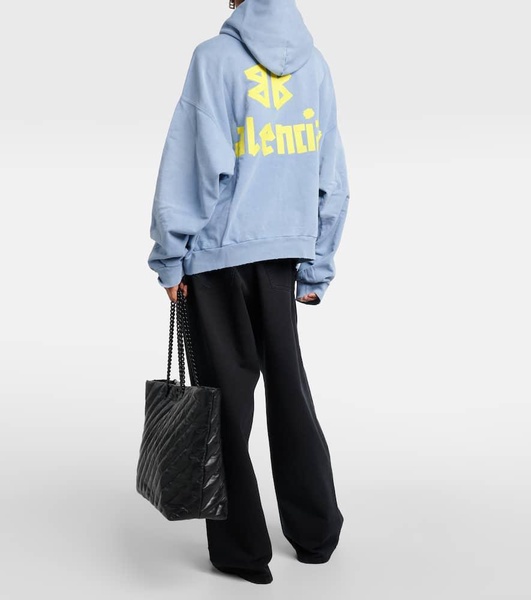 Tape Type cotton fleece hoodie