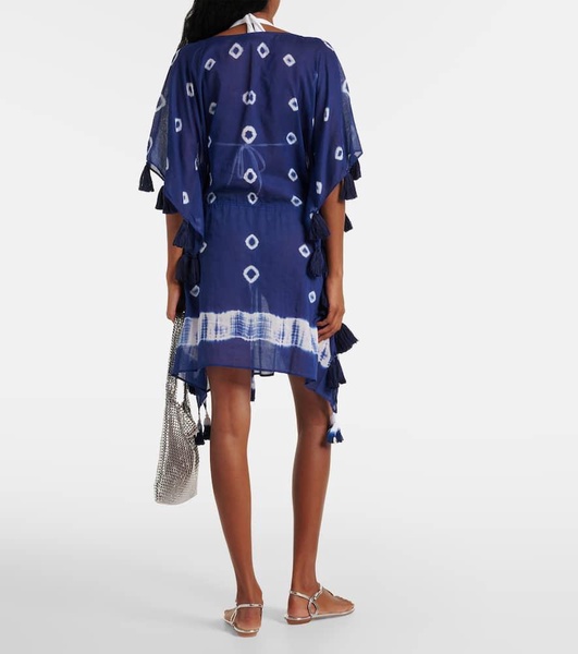 Tie-dye cotton kaftan