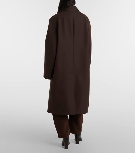 Wool and cotton-blend coat