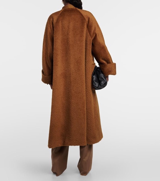 Hudson oversized alpaca and wool coat