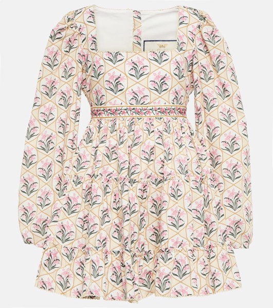 Avena Orquidea cotton poplin minidress