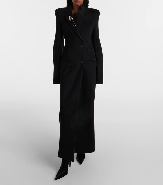 Wool and cashmere coat
