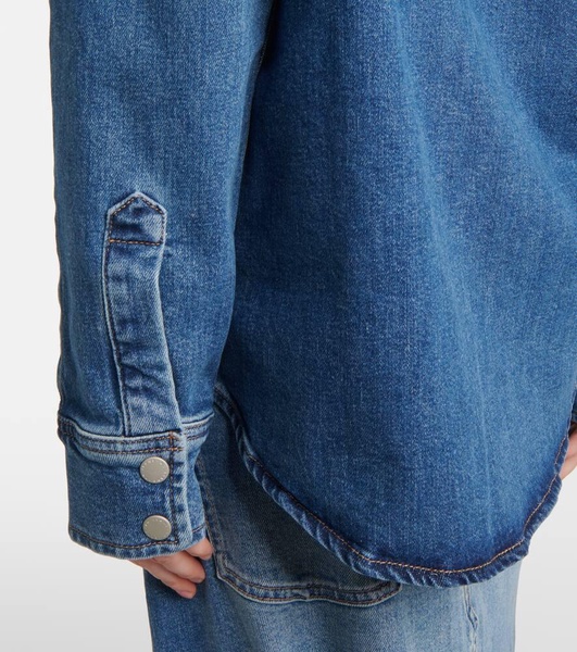 Monaco patchwork denim shirt