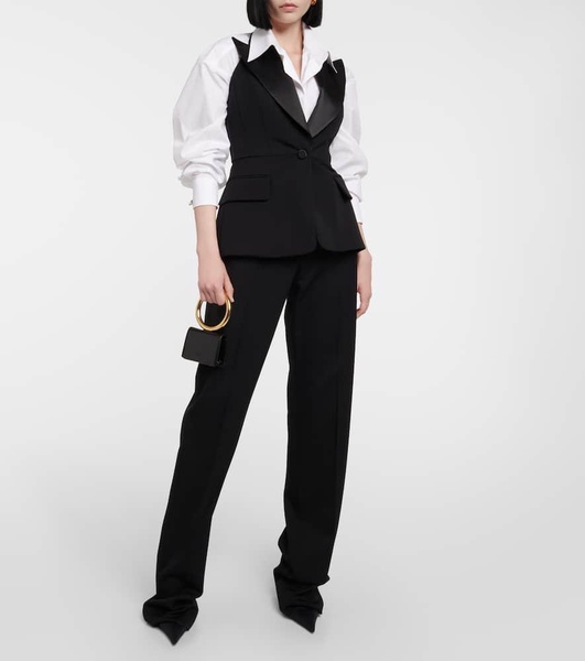 Aletta halterneck wool vest