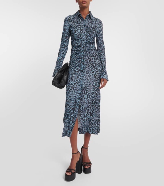 Claudia printed shirt dress
