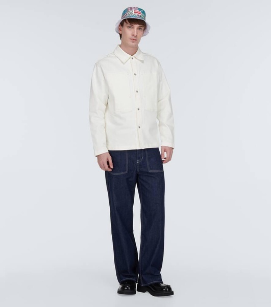 Logo denim shirt