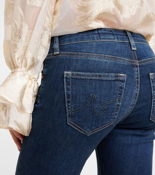 Low-rise bootcut jeans