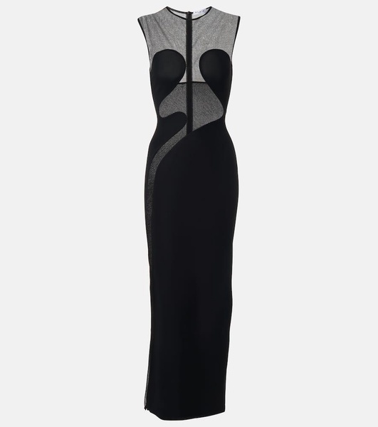 Paneled maxi dress