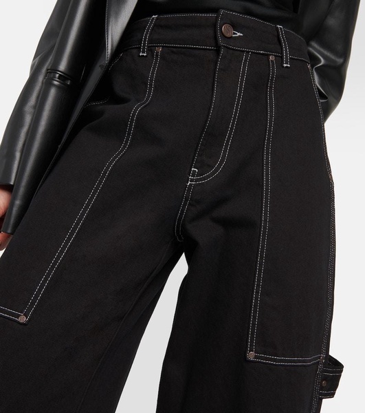 High-rise wide-leg jeans