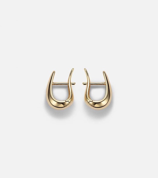 Claw 18kt gold earrings