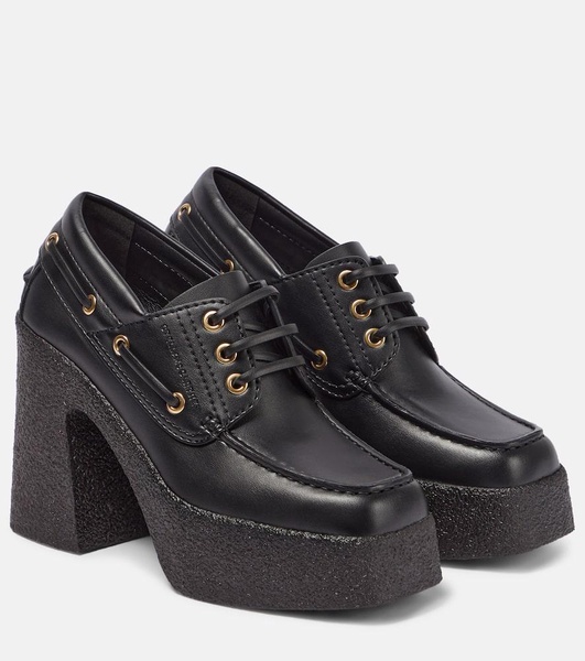 Skyla faux leather loafer pumps