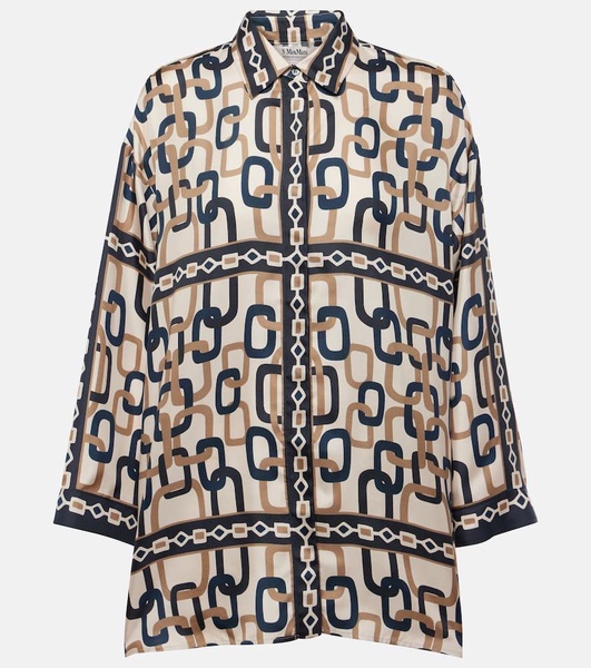 Adria printed silk shirt