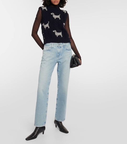 Remy low-rise straight jeans