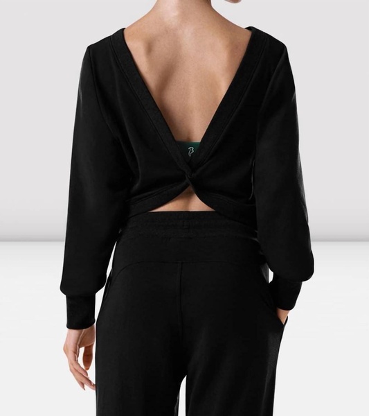 ladies cara reversible twist top in black