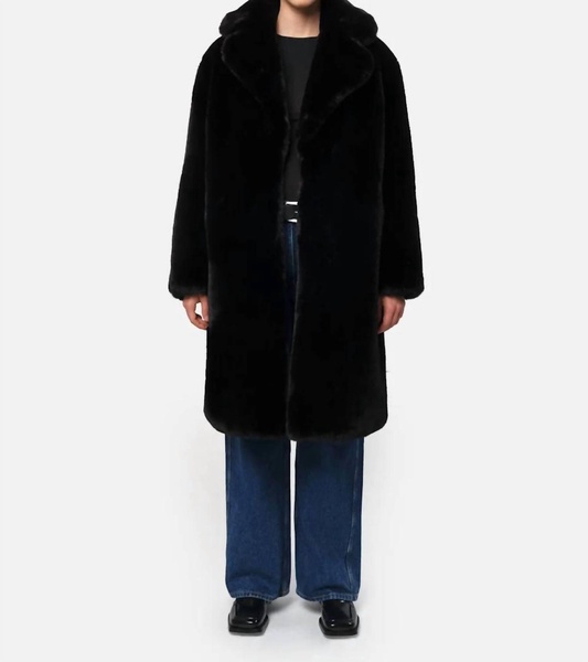 steffi long coat in black