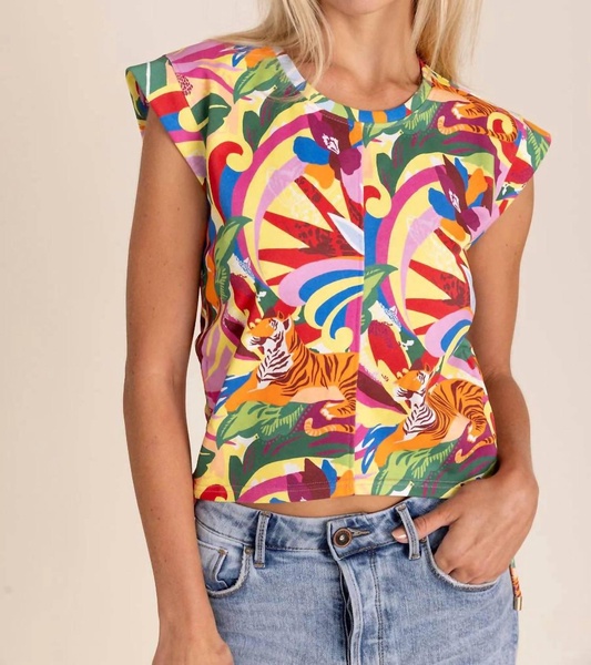 rainforest tank top in multicolor