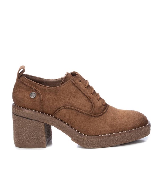 Women's Suede Heeled Oxfords By XTI